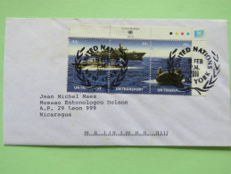 United Nations (New York) 2011 Cover To Nicaragua - Transport - Ships - Cartas & Documentos