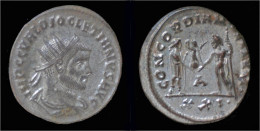 Diocletian Silvered Antoninianus Emperor Standing Right - Die Tetrarchie Und Konstantin Der Große (284 / 307)