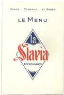 Theme Menu La Slavia Biere Des Gourmets Bieer Bier - Menu