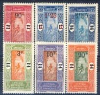 Dahomey 1926-27 Serie N. 79-84 Nuovi Valori Sovrastampati MLH Catalogo € 37 - Sonstige & Ohne Zuordnung