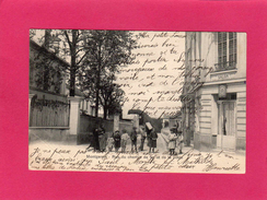 91 ESSONNE, MONTGERON, Rue Du Chemin De Fer Et De La Poste, Animée, 1903, (A. Breger) - Montgeron