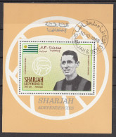 Bf. 504A Sharjah 1968 Soccer Calcio Milan JUAN ALBERTO SCHIAFFINO Nuovo Preoblt. Perforato. - Neufs