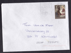 Netherlands: Cover, 2004, Christmas Charity Stamp For NOVIB (traces Of Use) - Covers & Documents