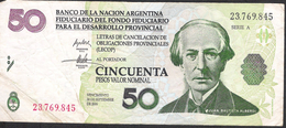 ARGENTINA   50 PESOS  LECOP  2006    VF NO P.h. - Argentina