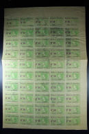 Madagascar: Colis Postaux Yv  4 Complet Feuille  De 50 MNH/**/postfrisch/neuf Sans Charniere 1919  Cv 600 Euro Maury - Unused Stamps