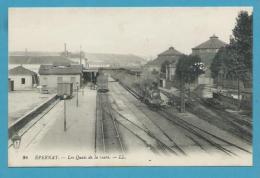 CPA 24 - Chemin De Fer Train Les Quais De La Gare EPERNAY 51 - Epernay