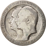 Monnaie, Etats Allemands, PRUSSIA, Wilhelm II, 3 Mark, 1910, Berlin, TB, Argent - Andere & Zonder Classificatie