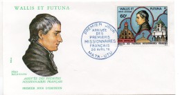 WALLIS ET FUTUNA - ENVELOPPE 1er JOUR - FDC - PERE BATAILLON - TAMPON PREMIER JOUR A MATA-UTU - 1978 - - FDC