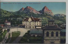 Bahnhof Goldau Mit Den Mythen - Arth-Rigi-Bahn - C. Simon, Bahnhofbuffet - Arth