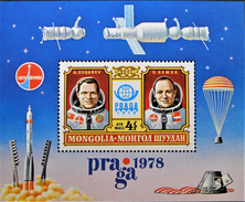"PRAGA 1978" - NEUF ** - YT BL 55 - MI BL 55 - Mongolei