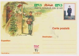 CPM 10X15  ROUMANIE . Entier Postal 450 L . POSTA ROMANA IERI SI AZI " Posta Rurala" ( Facteur Rural) - Rumänien