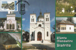 ARCHITECTURE, BISTRITA MONASTERY, CM, MAXICARD, CARTES MAXIMUM, 1999, ROMANIA - Abbeys & Monasteries