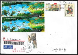 Cina/China/Chine: Intero, Stationery, Entier, Raccomandata, Registered, Recommandé - Storia Postale