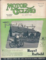 MOTOR  CYCLING    - SEPTEMBER  1952  (110210) - Engines