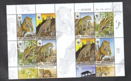 Israel ** 2189-2192 Tiermotive WWF  Panther Kleinbogen Nicht Gefaltet - Ongebruikt (zonder Tabs)