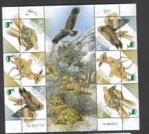 Israel  **  2319-2321 Tiermotive Kleinbogen Nicht Gefaltet - Unused Stamps (without Tabs)