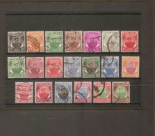 MALAYA JOHORE 1949 - 1952 SET OF 20 STAMPS SG 133/147 FINE USED Cat £60 - Johore