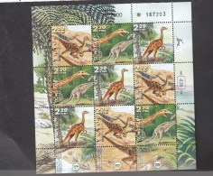 Israel  **  1576-1578 Dinosaurier  Kleinbogen Nicht Gefaltet - Unused Stamps (without Tabs)