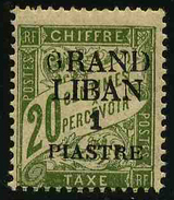 GRAND LIBAN - YT Taxe 2 * - VARIETE - TIMBRE NEUF * - Timbres-taxe