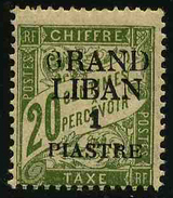 GRAND LIBAN - YT Taxe 2 * - VARIETE - TIMBRE NEUF * - Postage Due