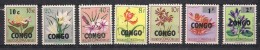 Congo 1960 Flowers Belgian Congo Overprinted Congo, Mi     MNH(**) - Neufs