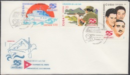1981-FDC-62  CUBA. FDC. 1981. XXV ANIV DEL ASALTO AL CUARTEL GOICURIA. BARRACK ATTACK. - FDC