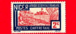 AFRICA Occidentale Francese - Usato - NIGER - 1927 - Paesaggi - Segnatasse - Landscape - 4 - Nuevos