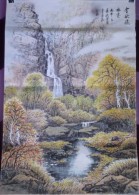 Véritable Peinture Traditionnelle Chinoise Sur Papier De Riz (Painting On Rice Paper) Paysage - Art Asiatique