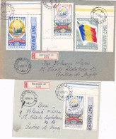 T394  ANNIVERSARY REPUBLIC 2X RGD. COVERS FULL SET  30.12. 1967 VERY RARE! ROMANIA. - Covers & Documents