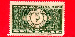 SENEGAL - Africa Occidentale Francese - Nuovo - 1935 - Segnatasse - Numeri - Timbre-taxe - Chiffre - 5 - Nuovi