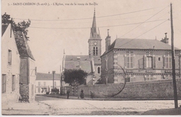 SAINT CHERON (91) L'Eglise Vue De La Route De Baville - Saint Cheron