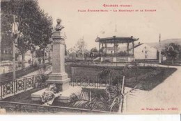 Dep 88 - Granges - Place St Etienne Skitz - Le Monument Et Le Kiosque   : Achat Immédiat - Granges Sur Vologne