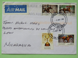 Australia 2010 Cover To Nicaragua - Horse Race Melbourne Cup - Lettres & Documents