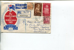 (111) New Zealand To Australia Registered Cover - (Pahiatua Post Office Cover N 33) - Lettres & Documents