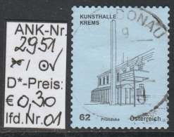 1.5.2011 - SkFM/DM "Kunsthäuser - Kunsthalle Krems" -   O Gestempelt - S. Scan (2951o 01-03) - Gebruikt