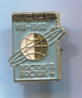 Space Cosmos Spaceship Programe, VOSTOK 1962 - Russian ( USSR ), Vintage Pin Badge, Abzeichen - Raumfahrt