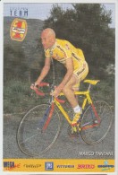 PANTANI MARCO CICLISTA CARTONCINO PUBBLICITARIO FORMATO CARTOLINA MERCATONE 1 FIAT - Sportifs