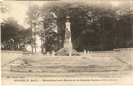 Divion- Monument Aux Morts  1914-1918 -cpa - Divion