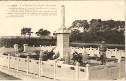 Guines-le Cimetière Militaire Et Le Monument Aux Morts 1914 1918  -cpa - Guines