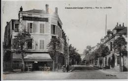 CPA Nièvre Cosne Sur Loire Circulé Par La Poste Rue Commerce Hotel - Cosne Cours Sur Loire