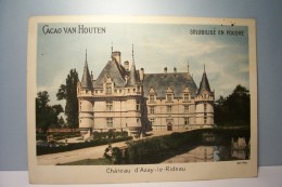 CACAO  VAN  HOUTEN   ---CHATEAU  D'AZAY-LE-RIDEAU   -- PUBLICITE - Van Houten