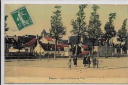 CPA Nièvre Cosne Sur Loire Circulé Par La Poste Quai De L'Hôtel De Ville - Cosne Cours Sur Loire