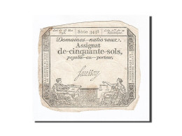 Billet, France, 50 Sols, 1793, 1793-05-23, TB, KM:A70b, Lafaurie:167 - Assignats