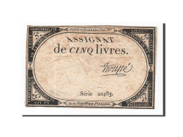 Billet, France, 5 Livres, 1793, 1793-10-31, Troupé, TB, KM:A76, Lafaurie:171 - Assignats