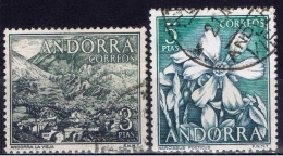 ANDE+ Andorra 1964 1966 Mi 64 69 Tal, Narzisse - Used Stamps