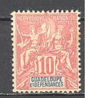 Guadeloupe: Yvert N°  41*; Rousseurs - Unused Stamps