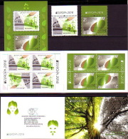 Europa CEPT 2016 BULGARIA Think Green - Fine Set + S/S + Booklet MNH - 2016