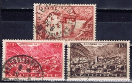 ANDF+ Andorra 1944 Mi 124 129 131 Landschaften - Gebraucht