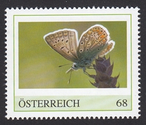 ÖSTERREICH 2016 ** Schmetterling, Butterfly - Hauhechel Bläulling, Polyommatus Icarus - PM Personalized Stamp MNH - Personalisierte Briefmarken