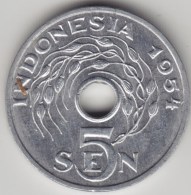 @Y@    Indonesie  5 Sen   1954  UNC       (3992) - Indonésie